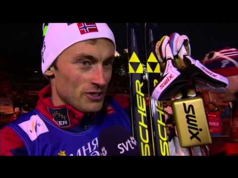 Petter Northug for SVT after GOLD in sprint   VM Falun 2015