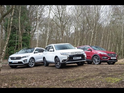 Mitsubishi Outlander vs Hyundai Santa Fe vs Kia Sorento