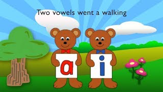 &quot;Two Vowels Went a Walking&quot; Song to Learn Long Vowels