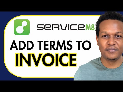 How to add terms to invoice template on ServiceM8