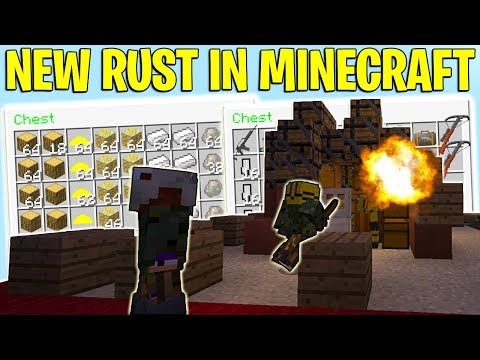 Rust MC: NEW Rust in Minecraft Server IP! -  Raiding, PvP, Building Gameplay (Rust MC Server 2020) Video