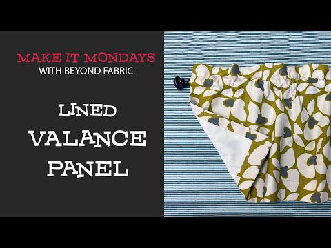 Valance Lined Curtain - Make It Monday - Window Decor Series 2