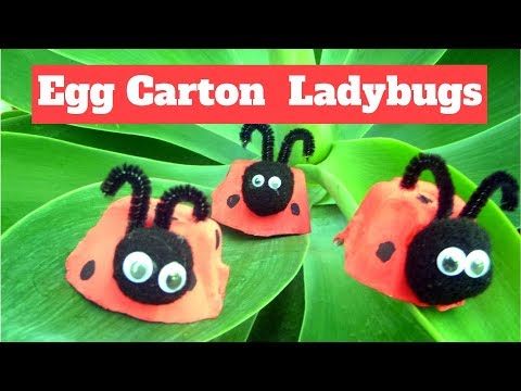 How to Make an Egg Carton Ladybug