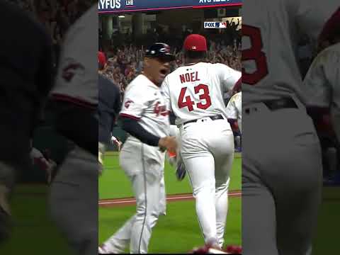 A walk-off HBP to clinch the postseason for the Guardians 😱 #guardians #playoffs #cleveland