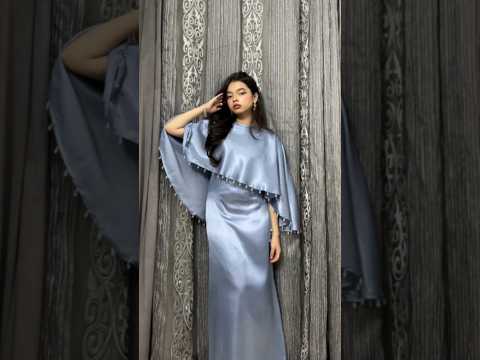 Most Trending Cape Maxi Dress Designing #trending #fashion  #capedress #classylook #trendingshort