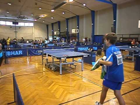 EURO MINI CHAMPS 2013 Table tennis Sidorenko V 1 этап  2 игра с французом 3 0