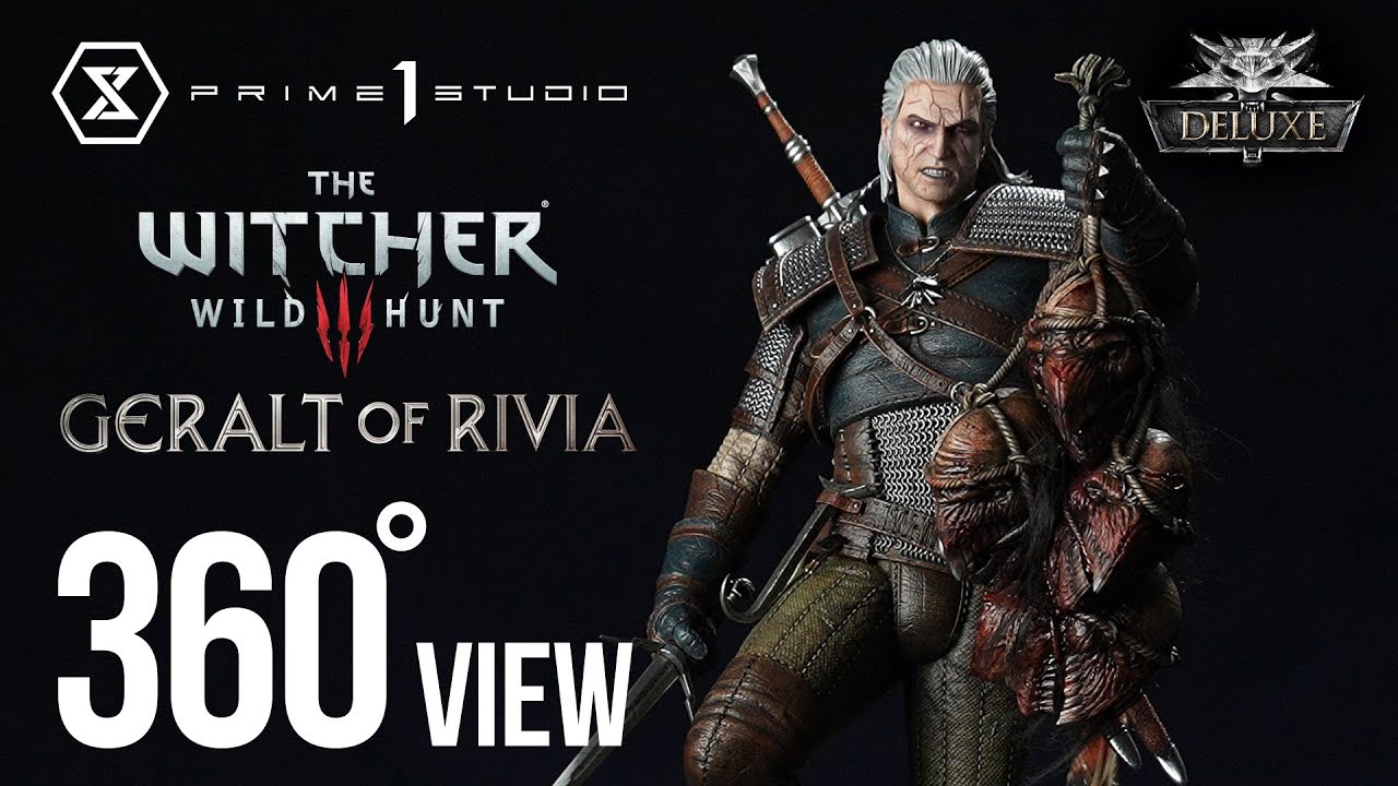 Geralt of Rivia Deluxe Version (The Witcher 3: Wild Hunt) 360Â°View - Prime1Studio - YouTube