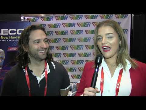 Robotech Mini Video Game at Coleco Vision booth at ToyFair 2019.