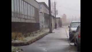preview picture of video 'Архангельск снег 1 ноября 2013 Snowfall November 1, 2013 in Arkhangelsk'