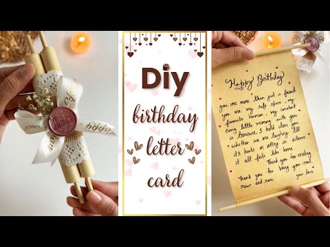 DIY Birthday Letter Card 💌 | Aesthetic Handmade Gift Idea 🎁 | Full Tutorial Step-by-Step