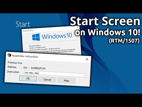 Start Screen on Windows 10 (RTM)!