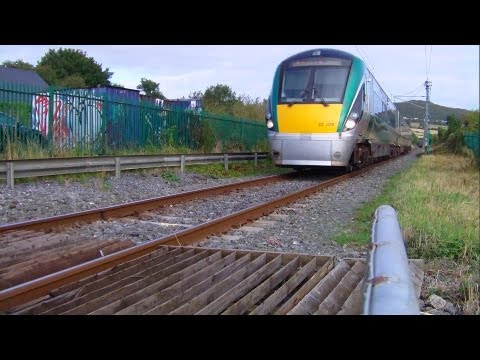 Rathdown Level Crossing - 22000 Class Intercity Train