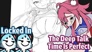 Raora Mamma Laughs When She Was Deep Talk With Chattini And Drawing Okayu Boobs Too【Hololive EN】