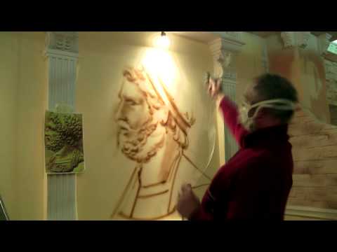 Griechische Helden, griechisches Restaurant.