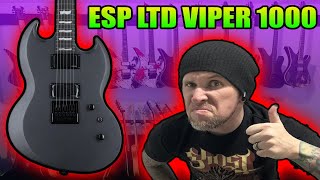 Video thumbnail for ESP LTD VIPER 1000 EVERTUNE - GUITAR DEMO by Tyrannosaurus Riffs
