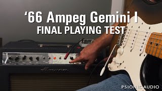 Video thumbnail for '66 Ampeg Gemini I | Final Playing Test by Psionic Audio