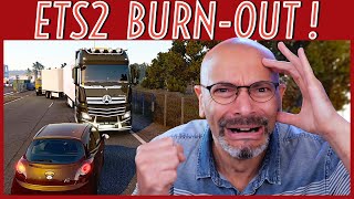 BURNOUT SUR LA ROUTE : surmenage, fatigue, le quotidien des chauffeurs-livreurs (ETS2 réaliste) 🚛🔥