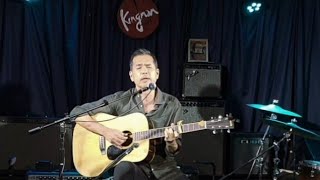【月のあかり】 桑名正博　ギター弾き語り   カバー　岐阜☆キングマン　ライブハウス