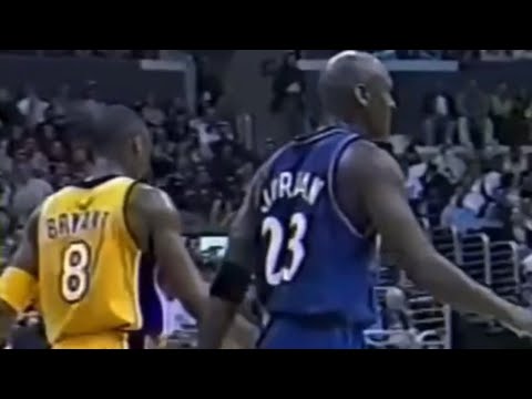 Kobe Bryant vs Michael Jordan Game Highlights | March 28, 2003 | 💛💜 #Mamba #JumpMan 8️⃣🆚2️⃣3️⃣