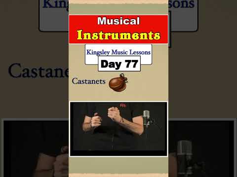 Musical instruments: Castanets Day 77#viral  #music #lessons #musicalequipment #ukulelecover