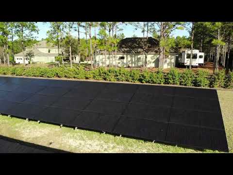 Drone Shot of Ground Mount Installation