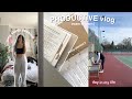 PRODUCTIVE STUDY VLOG during exam season - study with me!