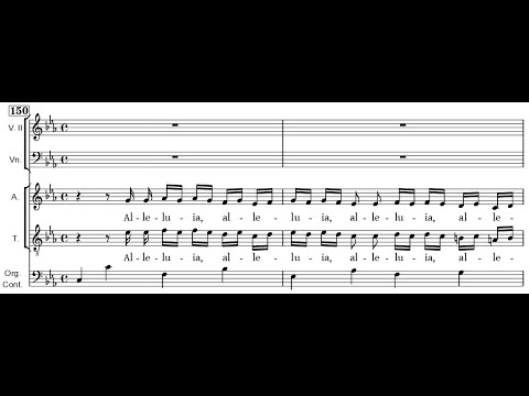 Dietrich Buxtehude - Allelujah! {From BuxWV 15.} w/ score.