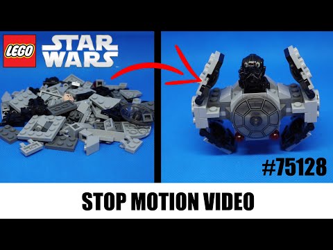 LEGO® STAR WARS™ 75128 | TIE Advanced Prototype (2016) | Stop Motion Build