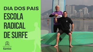 #ESPORTE - Surfe reforça laços entre pai e filho na praia de Santos