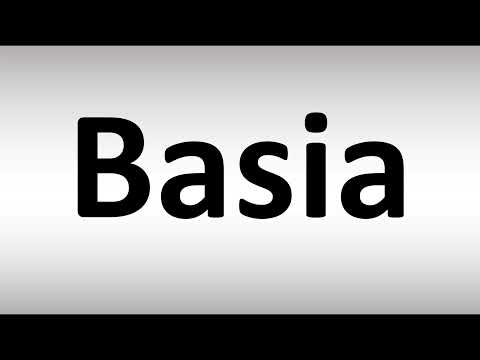How to Pronounce Basia