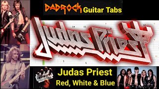 Red White &amp; Blue - Judas Priest - Guitar + Bass TABS Lesson