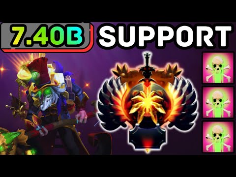 🔥 NEW PATCH 7.40b DAZZLE HARD SUPPORT GRAVE VALUE MAXED | DOTA 2 GAMEPLAY 🔥