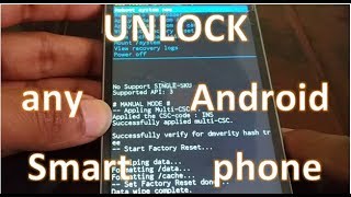 how to remove/unlock Forgotten password, PIN, Pattern for any Android Smartphone