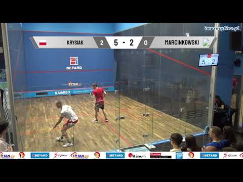 Leon Krysiak vs Mateusz Marcinkowski - BETARD Indywidualne Mistrzostwa Polski Junior w Squasha 2023