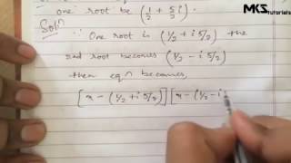 3. Solution of a biquadratic equation | THEORY OF EQUATION