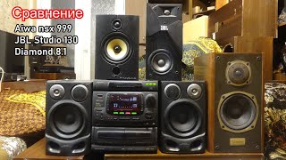 Video thumbnail for JBL Studio 130 vs Wharfedale Diamond 8.1 , Aiwa nsx-999 , Onkyo d500 by Monster9000