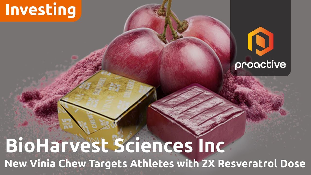 BioHarvest Sciences launches VINIA DailyChews 2X formula targeting athletes and active lifestyles 