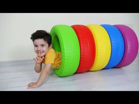 Yusuf Renkli Tekerleklerde Saklanıyor | Hide and Seek | Eğlenceli Çocuk Videoları