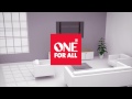 One For All Supports mural Tilt Ultraslim VESA 600x400