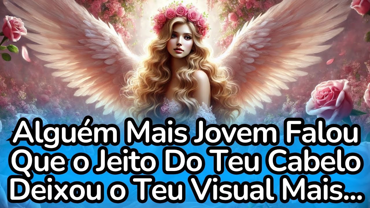 💌💘Alguém Mais Jovem Falou Que o Jeito Do Teu Cabelo Deixou o Teu Visual Mais...... #anjos #mensagem