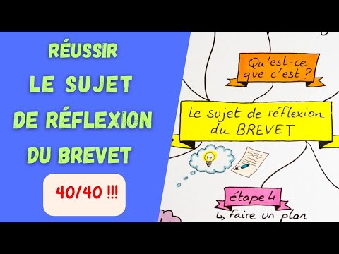 LE SUJET de RÉFLEXION du BREVET blanc de français (et du CRPE)