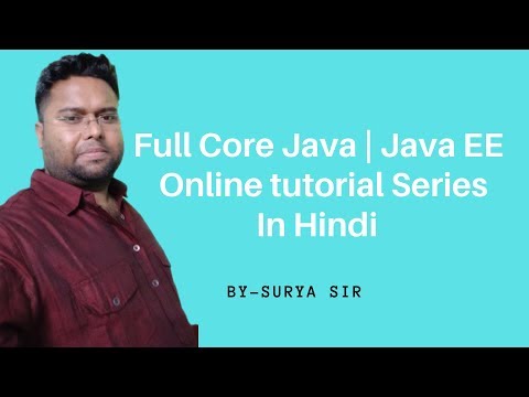 Core Java Online Training Session 89 Java Tutorial In Hindi Java Tutorial For Beginners