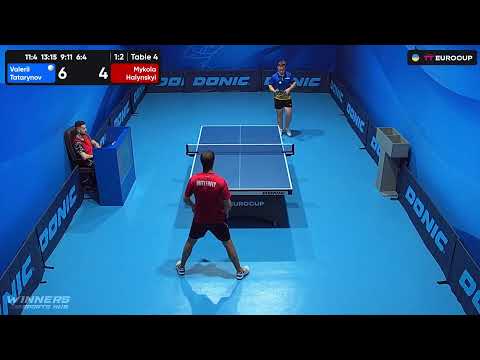 10:45 Valerii Tatarynov - Mykola Halynskyi 19.07.2023 TT Euro.Cup Ukraine Master. Table 4