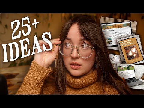 25+ IDEAS for DIGITAL PRODUCTS to sell online 🌟 Passive income ideas for artists & creatives!