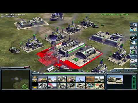 Command & Conquer  Generals Zero Hour USA Laser  vs GLA Stealth  1 VS 7