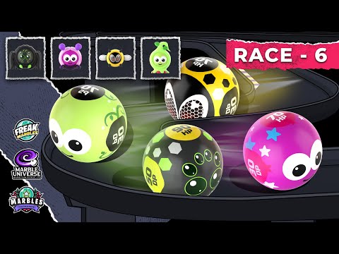 🏁 FREAK MARBLES TOURNAMENT: Race 6 | Marble Universe #freakmarbles #MarbleUniverse