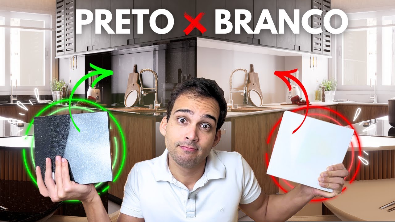 COZINHA COM BANCADA PRETA OU BRANCA? Como fazer COMBINAÇÕES de MDF