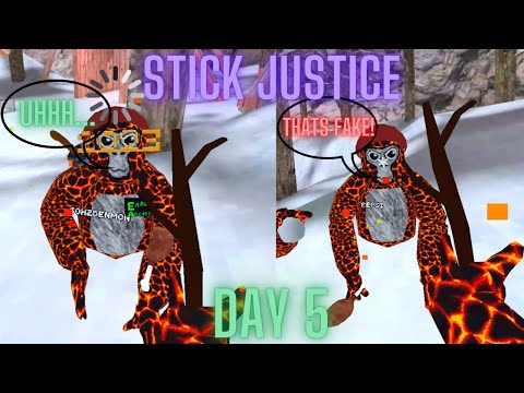 Day 5 of STICK JUSTICE Week! - Gorilla Tag