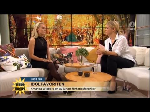 Amanda Winberg fr. Idol intervjuas av Ebba von Sydow - Nyhetsmorgon, tv4, 18 oktober 2015