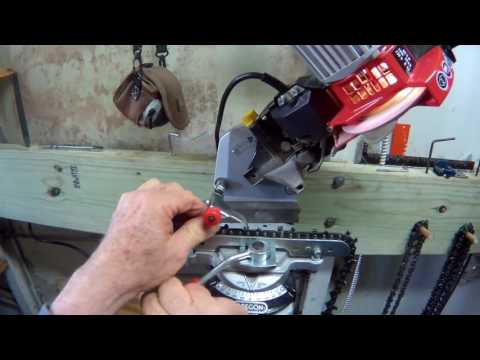 oregon grinder, set depth gauges